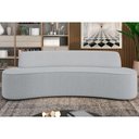 Ver imagem 6 de Sofá 4 Lugares para Sala de Estar Living 230cm Koane D06 Linho Cinza Claro - Mpozenato