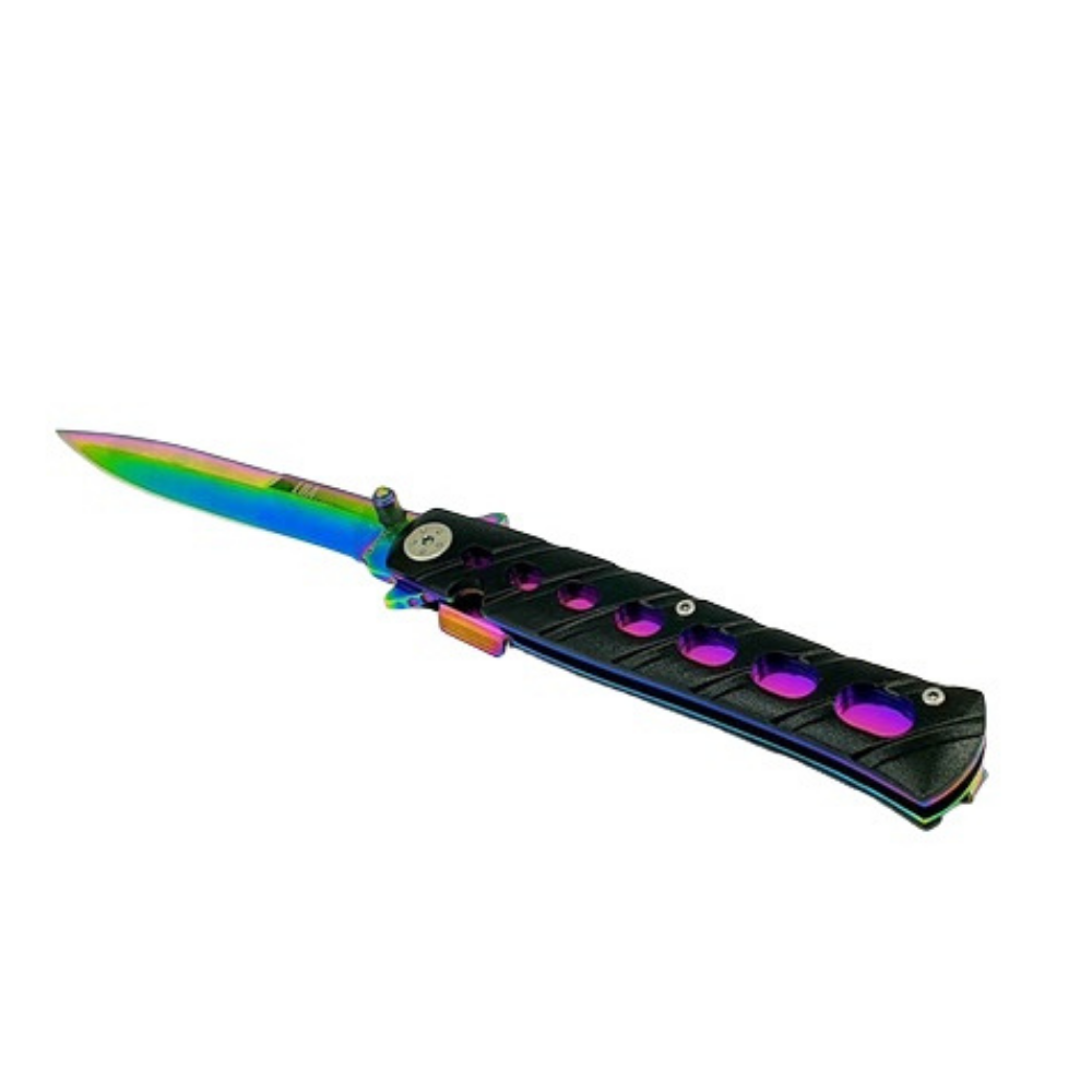 Canivete Stilleto Luatek Dobrável Rainbow - Lk-142 LK-142-ST