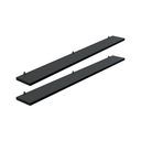 Ver imagem 1 de Kit 2 Prateleira Preta 90X10 + Suporte Flutuante Mdf Organizadora Decoração Cozinha Banheiro Sala