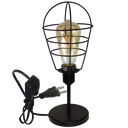Ver imagem 1 de Luminária Mesa Abajur Mini Aramado Lampshape Preto P/décor