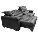 Ver imagem 7 de Sofá Retrátil e Reclinável 2,15m Molas Ensacadas Cama inBox Big Space com Bordado 3D Velusoft