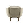 Poltrona Decorativa Marcela Veludo Bege - 4