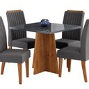 Ver imagem 2 de Conjunto para Sala de Jantar com 4 Cadeiras Absolut