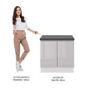 Ver imagem 5 de Balcão Armário de Cozinha 100% MDF 80 cm 2 Portas Branco Brilhante Acordes Madesa