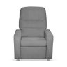 Poltrona do Papai Reclinável Confortável com Fibra Siliconada Cinza - 4