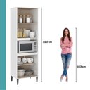 Ver imagem 3 de Torre Quente Miami para 1 Forno 4 Portas Carraro Branco
