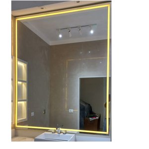 Espelho com Luz de Led 80x60 Touch Screen Branco Quente