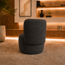 Ver imagem 5 de Poltrona Decorativa Bia Orgânica Boucle Recepção Sala Estar Quarto