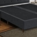 Ver imagem 2 de Base Cama Box King Bipartida 1,93 x 2,03 m Cecília Vilajo – Suede Preto