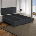 Ver imagem 1 de Base Cama Box King Bipartida 1,93 x 2,03 m Cecília Vilajo – Suede Preto