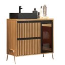 Ver imagem 3 de Gabinete de Banheiro 80cm com Cuba Ref 821 Cewal - Itapuã/portoro