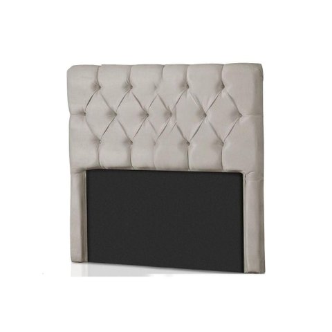 Painel de Cama Box Estofada Solteiro Califórnia Suede Bege - Probel