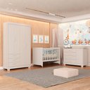 Ver imagem 2 de Jogo de Quarto para Bebe Evolution Zaki Areia - Moveisaqui