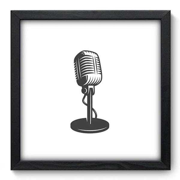 Quadro Decorativo - Microfone - 090qdgp - 1