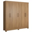 Ver imagem 1 de Guarda Roupa Casal 6 Portas 3 Gavetas Pratico D02 Amendola Touch - Mpozenato