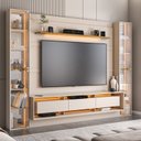 Ver imagem 1 de Estante para TV e Home Theater até 85 Polegadas com LED 296CMX217CM Austin 85" Duas Torres