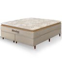 Ver imagem 2 de Cama Box + Colchão Queen Size Mendoza Molas Ensacadas Pillow Top 158x198x71cm - Extra Macio