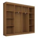 Ver imagem 4 de Guarda-roupa Casal Ele e Ela 8 Portas 8 Prateleiras com Espelho Cinamomo/cappuccino - Panorama Móvei