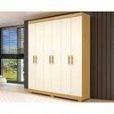 Ver imagem 1 de Guarda Roupa 6 Portas e 2 Gavetas Lana Nature/off White - Acp