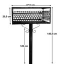 Ver imagem 5 de Lixeira de Rua em Aço Área Externa Lixeira de Calçada Cesto de Lixo Grande Resistente