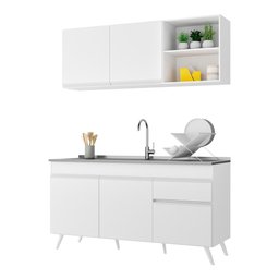 Armário de Cozinha Compacta Veneza Multimóveis Mp2079.891 Branco - 3