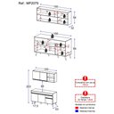 Ver imagem 5 de Armário de Cozinha Compacta Veneza Multimóveis Mp2079.891 Branco