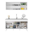 Ver imagem 6 de Armário de Cozinha Compacta Veneza Multimóveis Mp2079.891 Branco