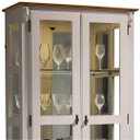 Ver imagem 2 de Cristaleira Clássica 2 Pts 1 Gv 60303el - (off White C/ Imbúia)