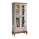 Ver imagem 1 de Cristaleira Clássica 2 Pts 1 Gv 60303el - (off White C/ Imbúia)