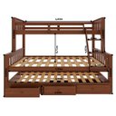 Ver imagem 6 de Cama Treliche Madeira com Gavetas Merk - 2 Solteiro + 1 Casal