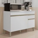 Ver imagem 2 de Balcão Gabinete para Pia com Tampo 120cm Lina K02 Supremo - Mpozenato