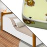 Cama Infantil em Madeira Maciça e MDF Luna Branco/Mel Com Colchão Probel - 3