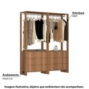 Ver imagem 2 de Estante Closet Yes com 6 Gavetas e 2 Cabideiros - Montana