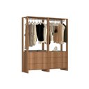 Ver imagem 1 de Estante Closet Yes com 6 Gavetas e 2 Cabideiros - Montana