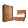 Conjunto para Quarto de Casal Completo Corsa Cedro - 1