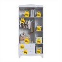 Ver imagem 7 de Quarto Infantil 5 Peças com Berço Guarda Roupa e Cômoda Cor:branco