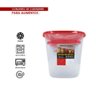 Kit Porta Mantimentos Guardar Bolacha Biscoito com 5 Peças Vermelho - 2