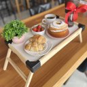 Ver imagem 2 de Mesa de Café da Manhã na Cama Dobrável Madeira - Stolf