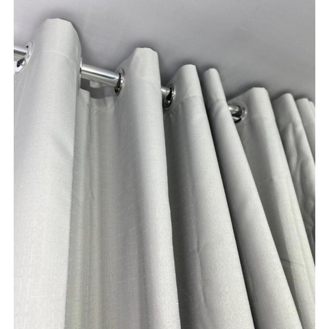 Cortina no Tecido Luxor Cinza - 2,70l X 2,00a