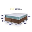 Ver imagem 2 de Cama Box Baú Lagos Molas Ensacadas Queen 158x198 King House