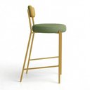 Ver imagem 2 de Kit 3 Banquetas Altas Londres Napoli Hidrorepelente Base Fixa Verde e Amarelo D'Rossi