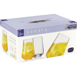 BOHEMIA SANDRA COPO LONG DRINK 12x9x9cm 380ml CRISTAL TRANSP 6PÇ - 2
