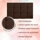 Ver imagem 4 de Cabeceira Cama Box Captonê Solteiro 0,88 Bia:marrom