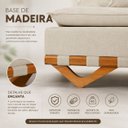 Ver imagem 5 de Sofá Cama Casal Lumi 3 Lugares 1,90m Linho com Pillow Top - Bege