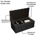 Ver imagem 4 de Recamier Calcadeira Bau 100 Cm Dalia Linho Chumbo Artte