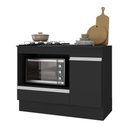 Ver imagem 2 de Balcão Cozinha para Cooktop e Forno 105cm 1 Porta 1 Gaveta com Rodapé Veneza Multimóveis Mp2295