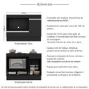 Ver imagem 3 de Balcão Cozinha para Cooktop e Forno 105cm 1 Porta 1 Gaveta com Rodapé Veneza Multimóveis Mp2295