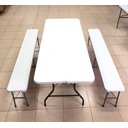 Ver imagem 4 de Mesa Maleta Branca Dobrável 1,80m