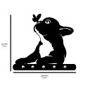 Ver imagem 2 de Porta Chaves de Parede 6mm Cachorro e Borboleta Decorativo em Mdf:branco