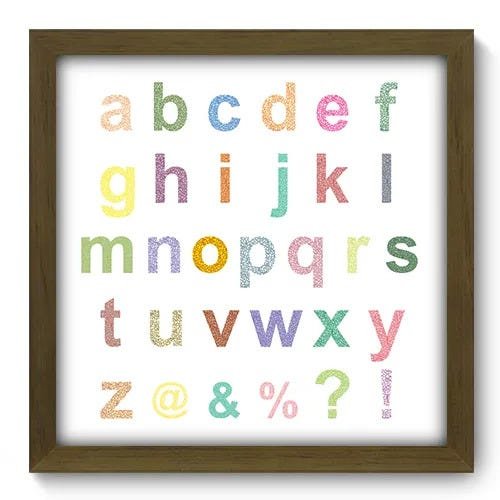 Quadro Decorativo - Alfabeto - 167qdrm - 1